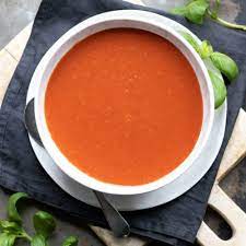 A tangy light tomato soup